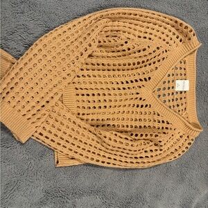Wild Fable Tan Knit Swim Coverup